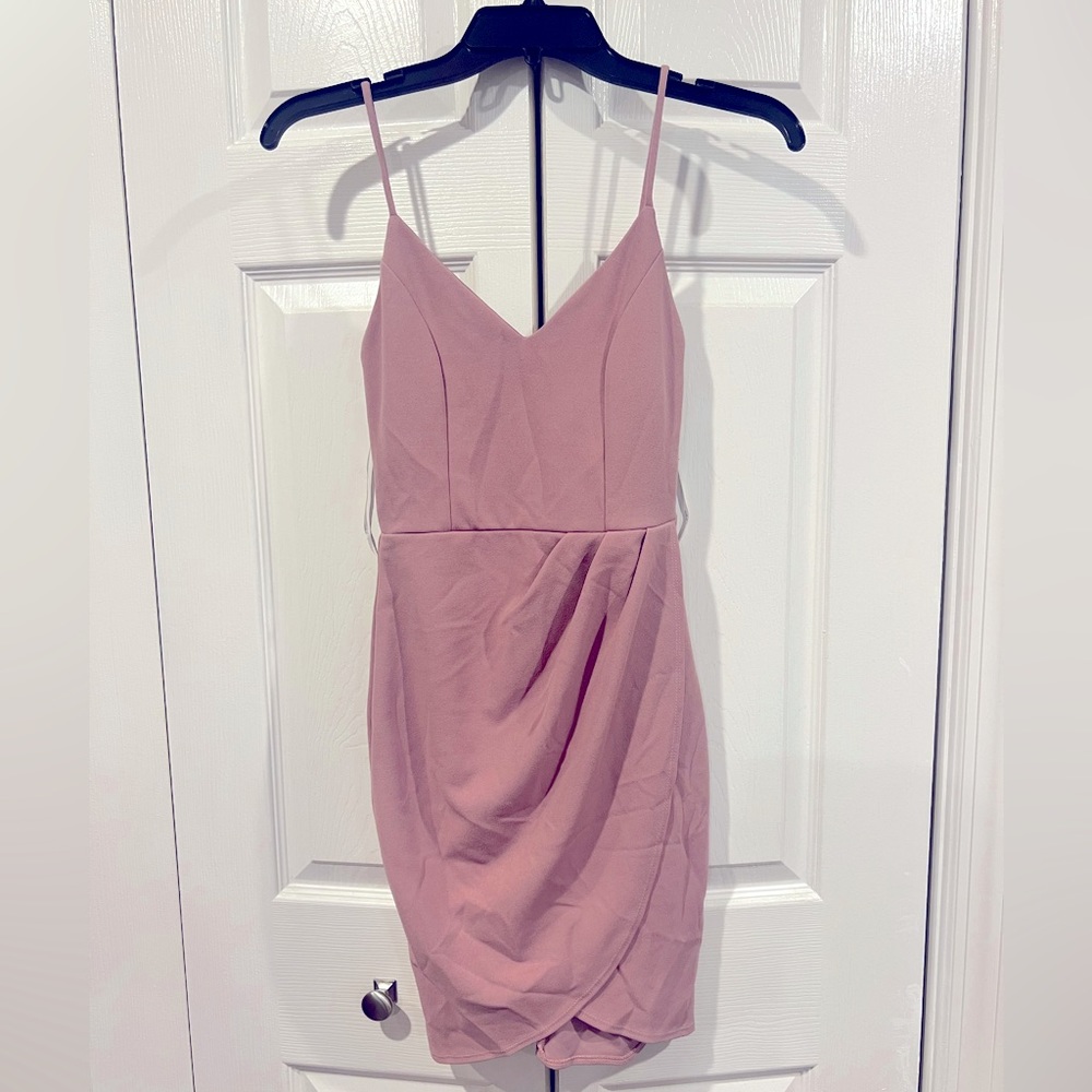 Pink mini dress